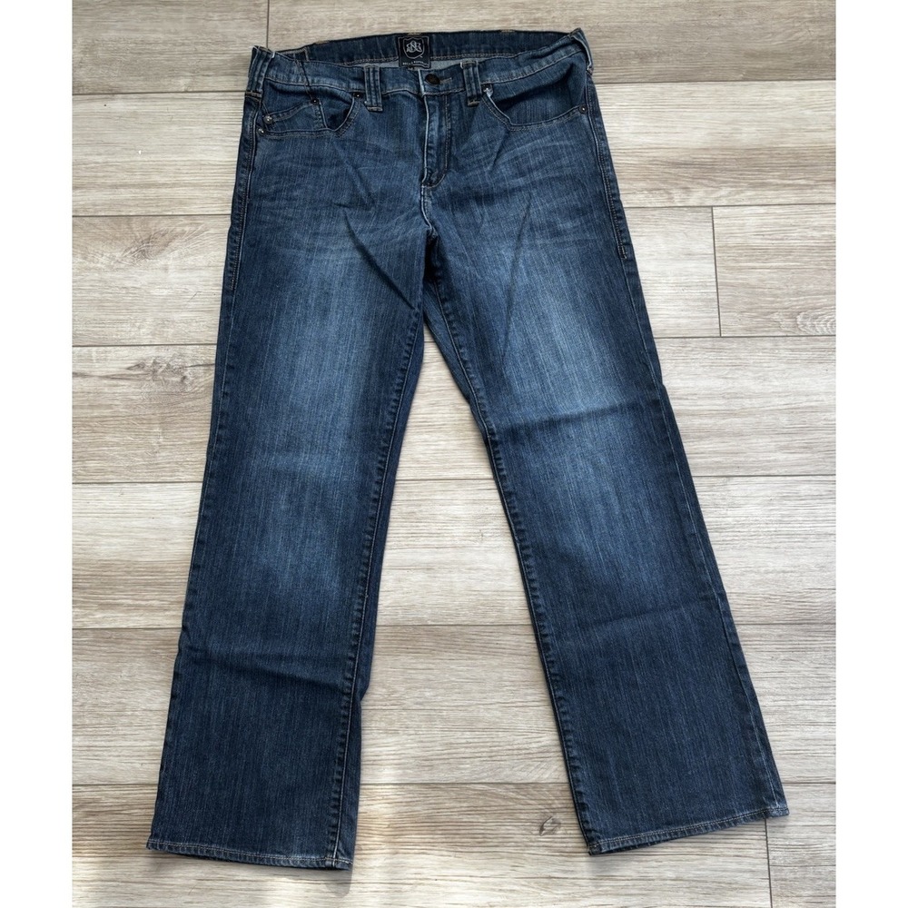Rock & Republic Men's Stinger Straight‎ Leg Jeans 36x32 Y2K Heavy Duty